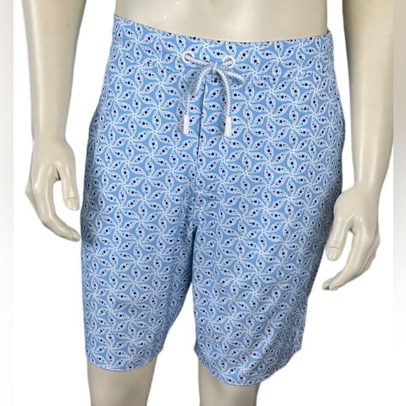 Johnnie-O Flat Front Tie Swim Shorts Like New Condition Size Medium - Picture 5 of 10